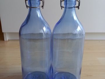 verkaufe: 2x Glasflaschen mit Bügelverschluss NEU