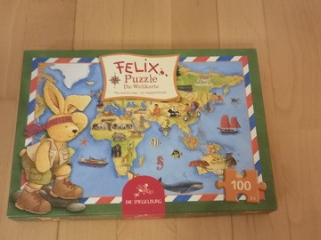 verkaufe: Puzzle von Weltkarte 