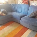 verkaufe: Sofa 253x169 Mikrofaser abnehmbar