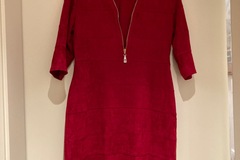 verkaufe: Rotes Kleid Nappalederoptik