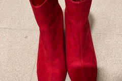 verkaufe: Rote Stiefletten