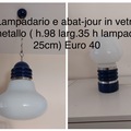 vendo: Lampadario e lampada da. comodino 