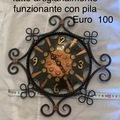 vendo: Orologio ferro battuto fatto artigianalmente 