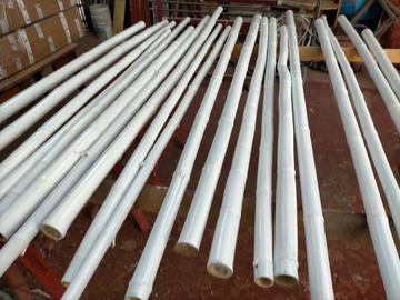 verkaufe:  Bambusrohre -Dekoelemente und Raumteiler