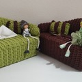 verkaufe: Taschentuchbox in Sofa-Form 