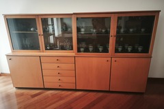 verkaufe: Vetrina Credenza Sala Da Pranzo 4 Ante Vetro + Cassetti